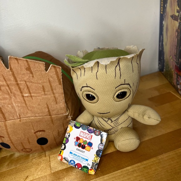 Marvel Groot Guardians of the Galaxy Lot 3 Plushies and a planter - Picture 5 of 16